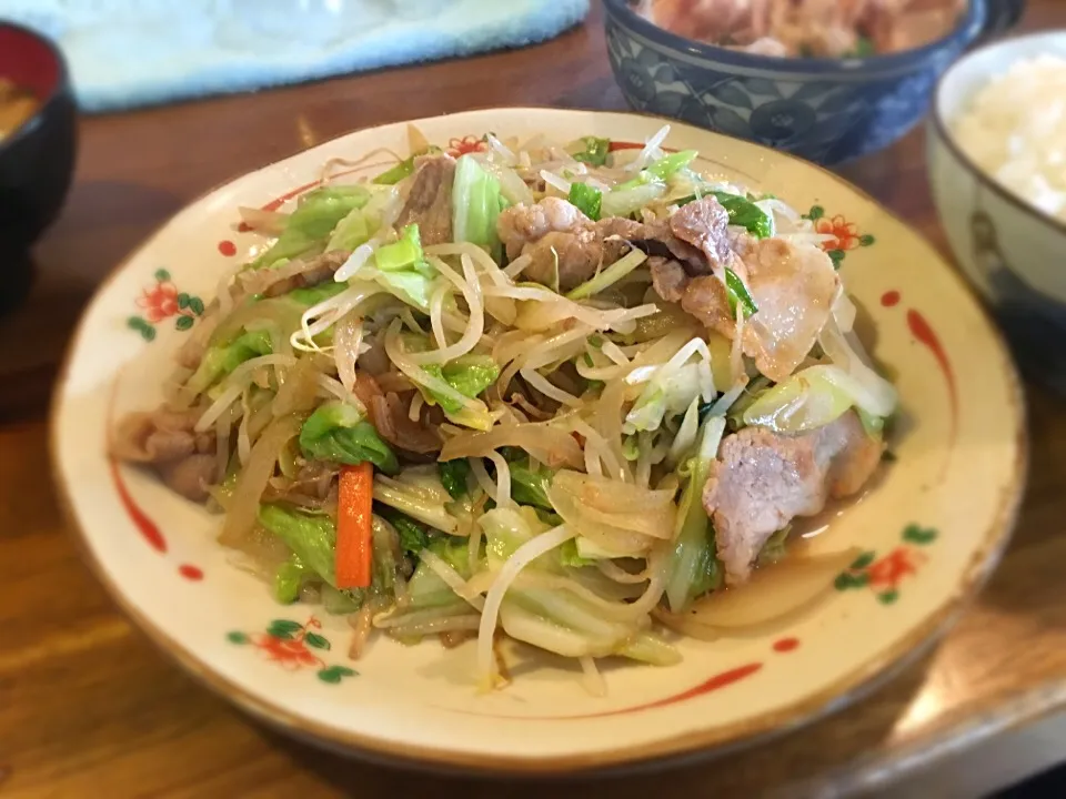 肉野菜炒め定食|Yas Nakさん