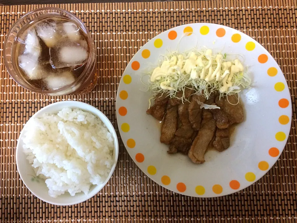 Snapdishの料理写真:ポークソテーご飯|ばーさんさん