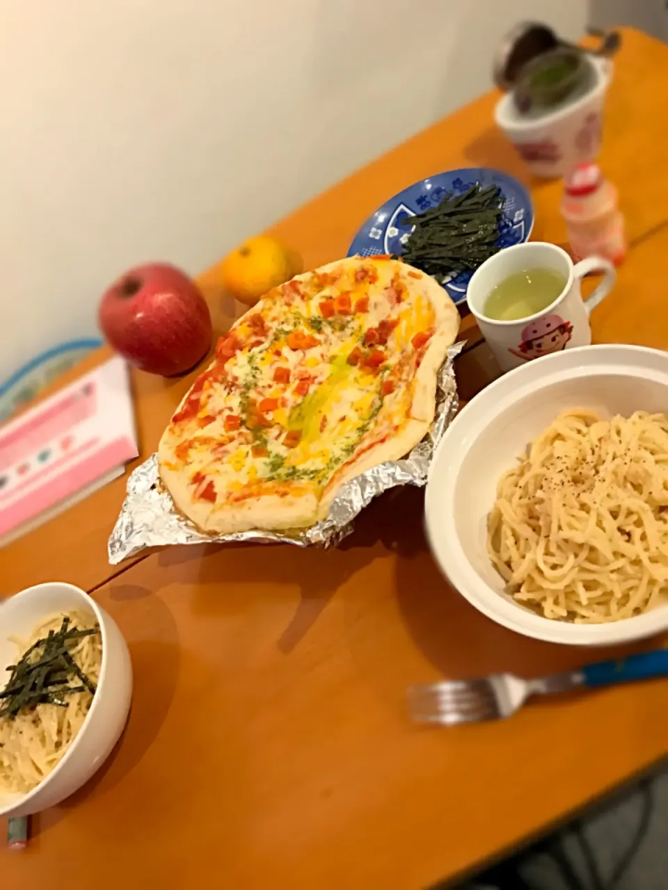 明太子パスタ🍝  マルゲリータピザ🍕|ch＊K*∀o(^^*)♪さん