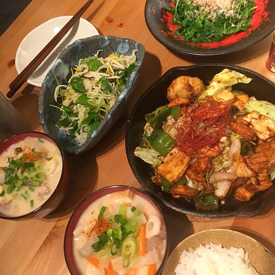 Snapdishの料理写真:晩ごはん🍚|ba.a.ba_キッチンさん