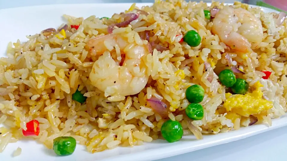 My yummy butter prawn fried rice 😍👅💋|🌷lynnlicious🌷さん