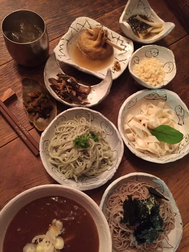 3種麺の生姜カレーつけ麺🍜|麦チョコさん