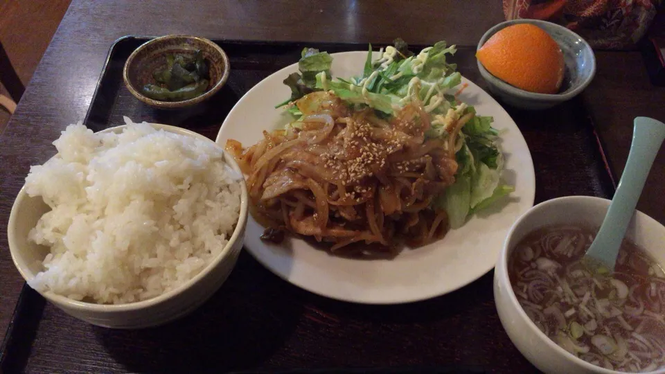 スタミナ定食
〜ランチ終了間際に入店したため飯が勝手に大盛りに…|おっちさん