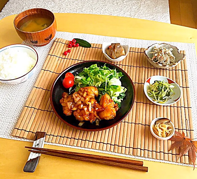 〜週末ご飯〜油淋鶏定食|nainaiさん