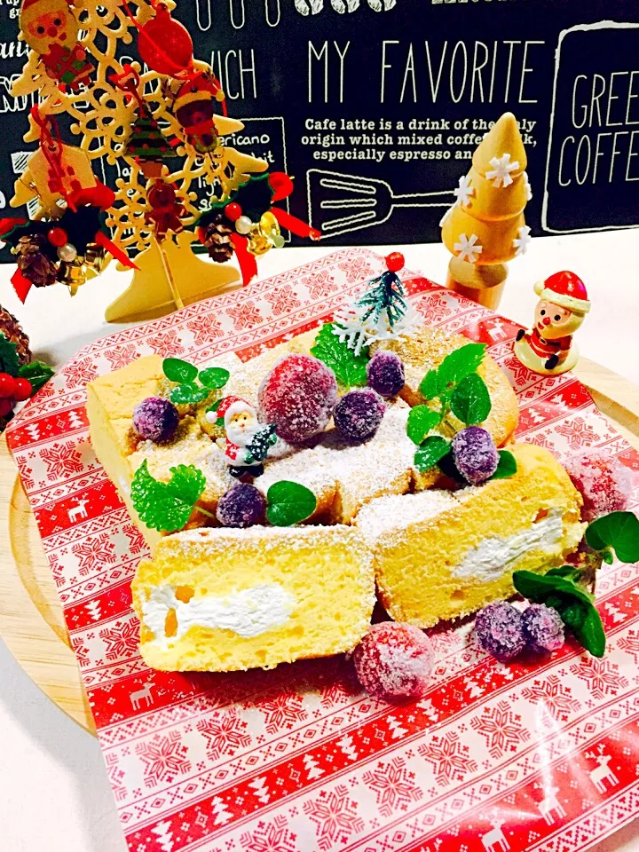 Snapdishの料理写真:X'masケーキの練習|Marikoさん