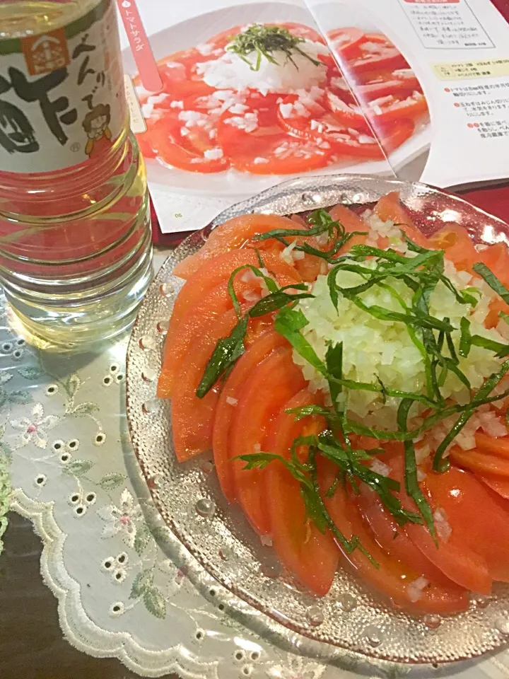 Snapdishの料理写真:べんりで酢トマトサラダ🍅|ショコラさん