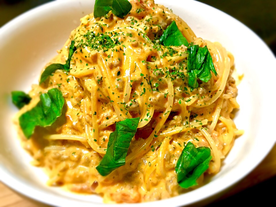 トマトクリームパスタ