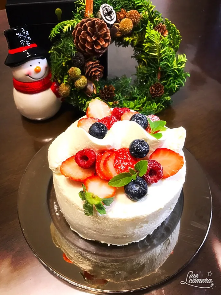 卵1個で作る小さな 
🍓My Birthday Cake🍓|とんちんさん