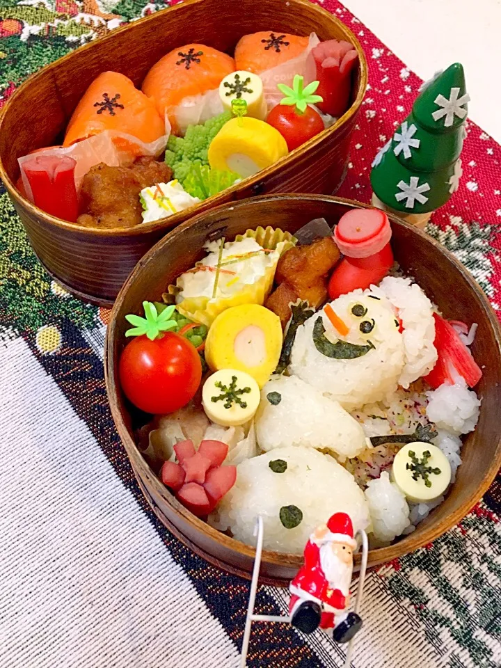 オラフお弁当🎄サーモンの手毬寿司|Yuki Kawasumiさん