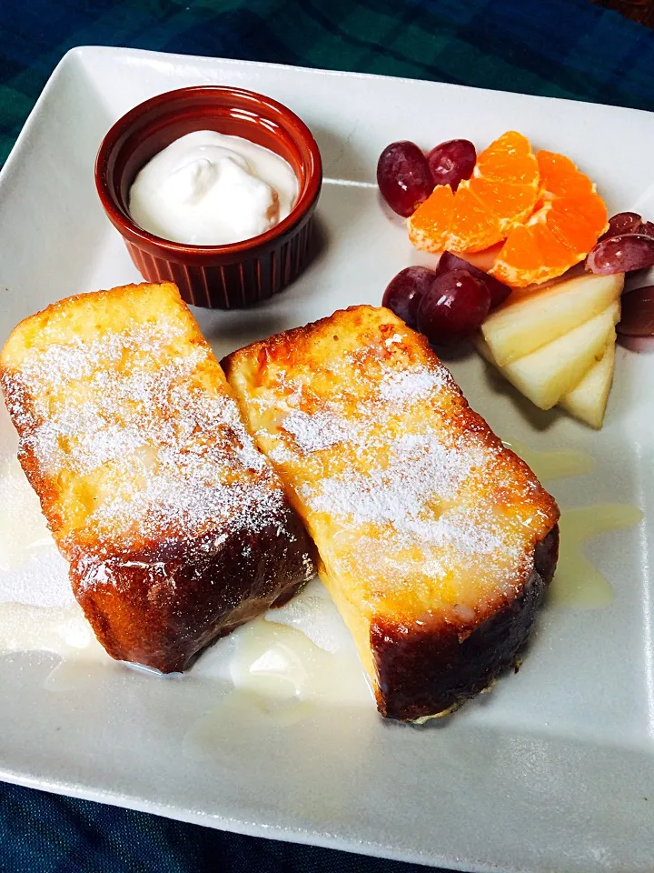 Breakfast 🍞☕️フレンチトースト*:ஐ(●︎˘͈ ᵕ˘͈)人(˘͈ᵕ ˘͈●︎)ஐ:*|カンカンさん