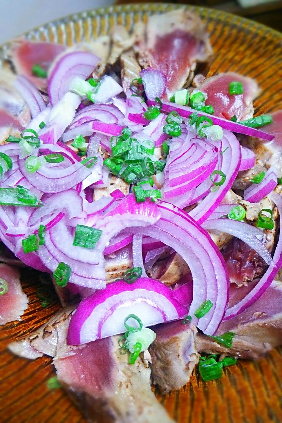 自家製かつおのタタキ🐟|ハムキチさん