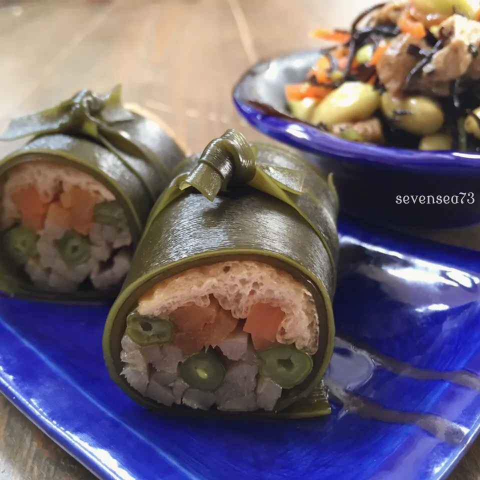 野菜の昆布巻きと豆だくひじき煮ʕ-̼͡-ʔ|七海さん