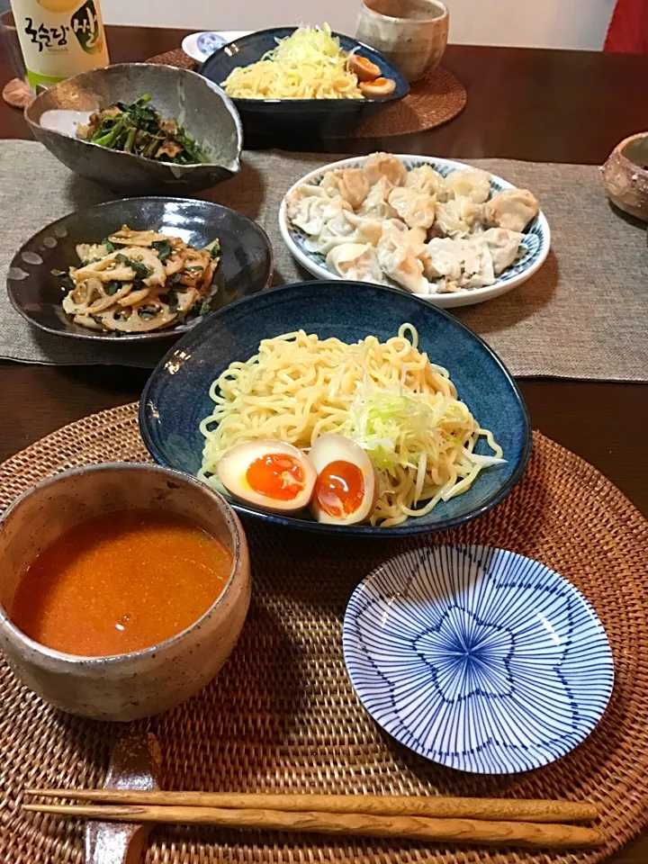 つけ麺と冷凍しておいた小籠包、水餃子|☆Chai☆さん