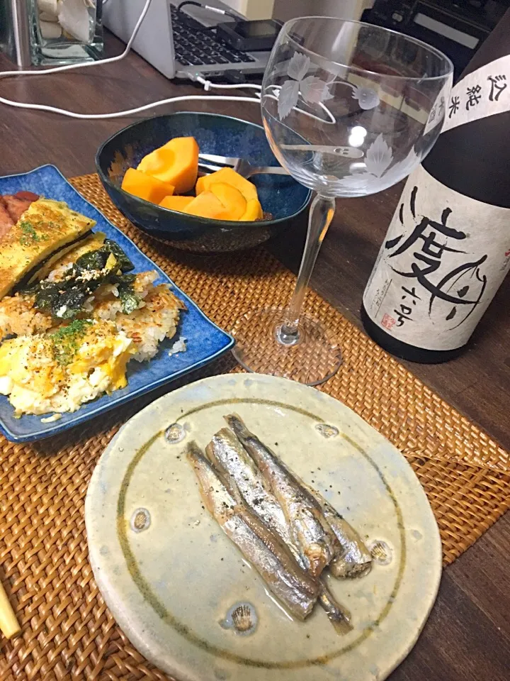 Snapdishの料理写真:あるものだけのアテ|山中 美緒さん