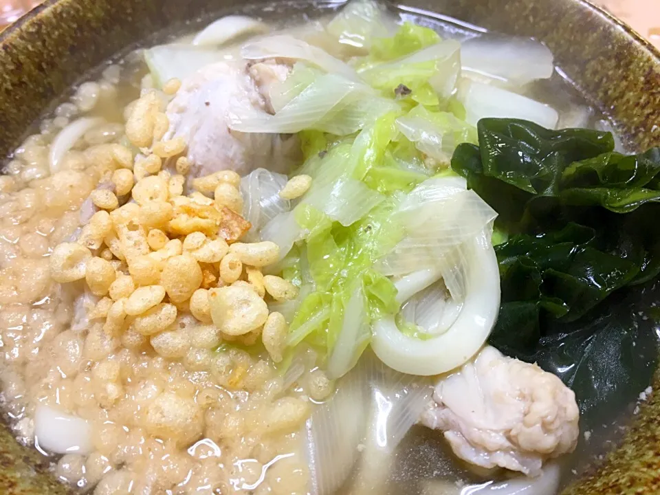 鶏出汁のうどん。|かげぞうさん