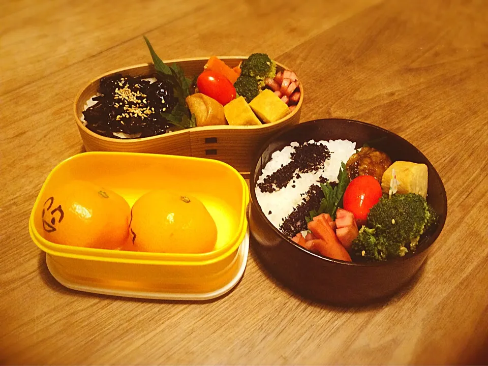 🍊を写せと言うので😅お弁当🍱|noⓂ︎さん