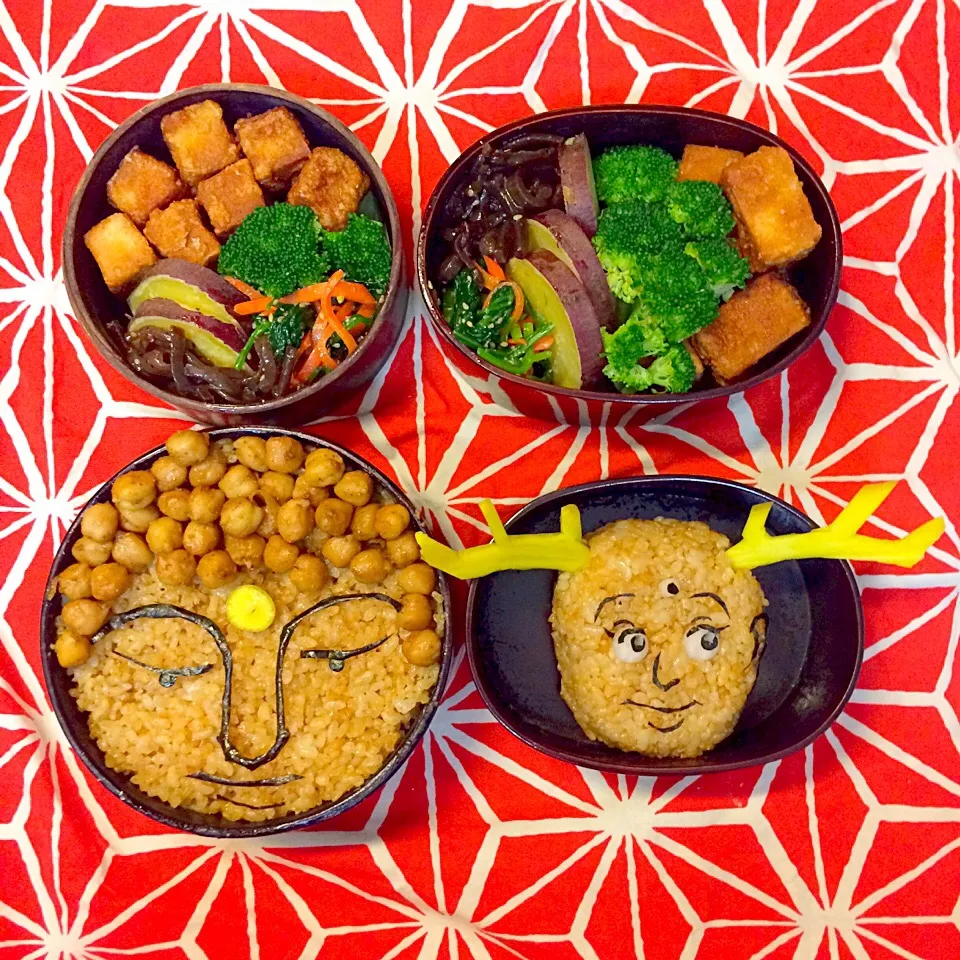 Snapdishの料理写真:vegan弁当
大仏&せんとくん|makiko_aさん