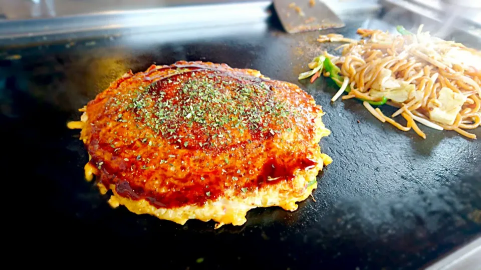 お好み焼き&焼きそばランチ|こむぎさん