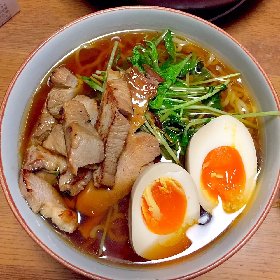 醤油ラーメン|もこうさぎさん