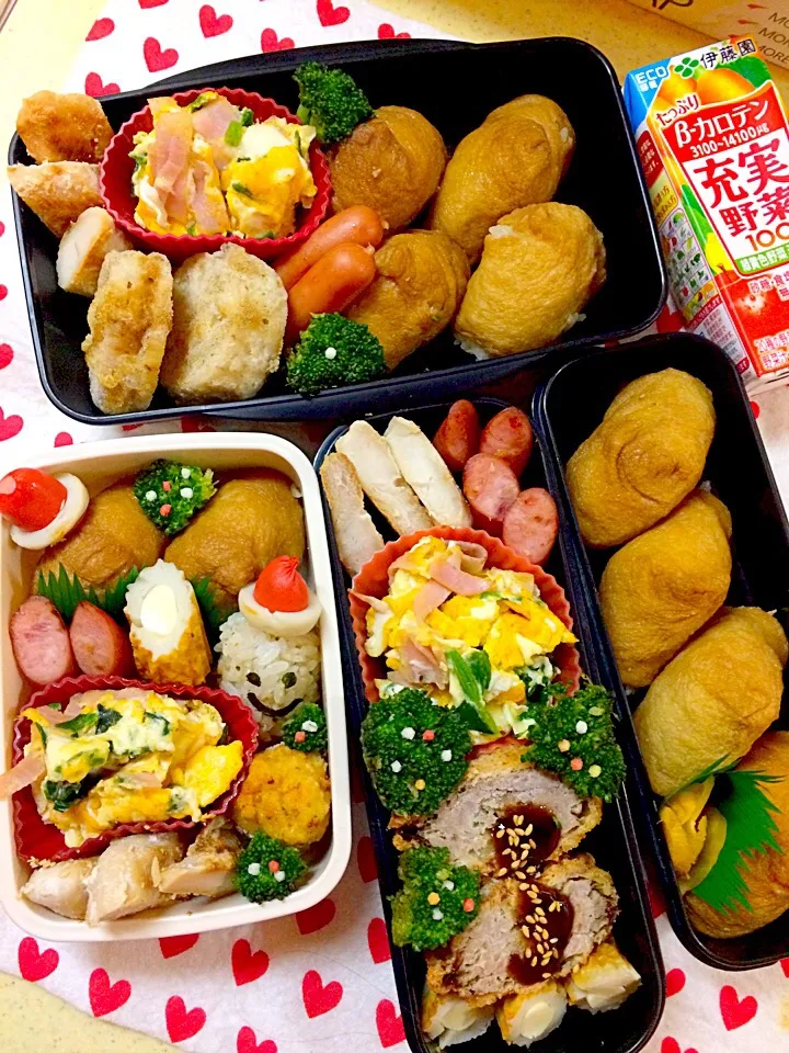 旦那、息子とJK今学期最後のお弁当(*^^*)|みゆさん