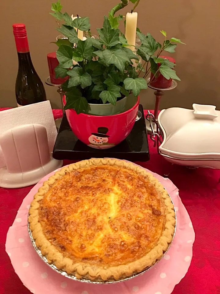 Pancetta, onions, mushrooms, spinach Quiche Lorraine~savory pie😘|🌺IAnneさん