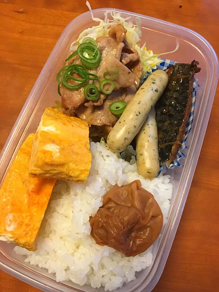 11月最後のお嬢弁当‼️
生姜焼き  鯖の生姜煮  たまご焼き  ウィンナー  はちみつ梅干し🎶|みゆさん