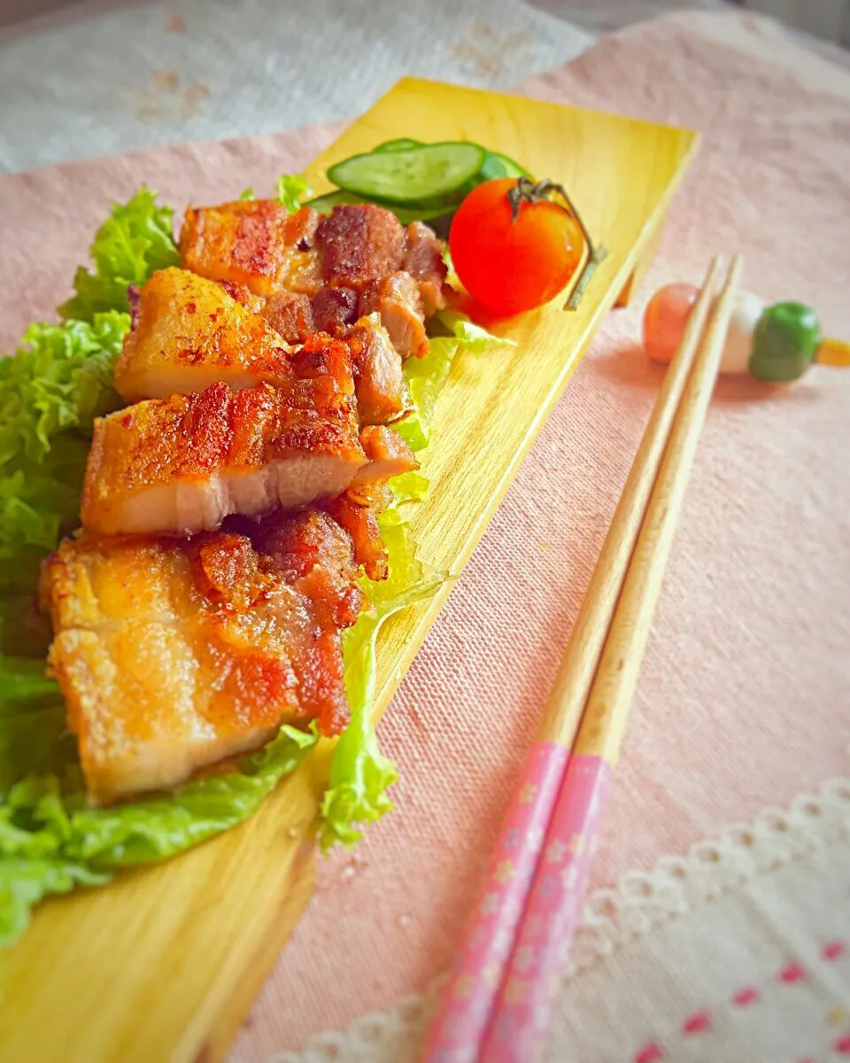 roasted pork using frying pan|Chua Jeanさん