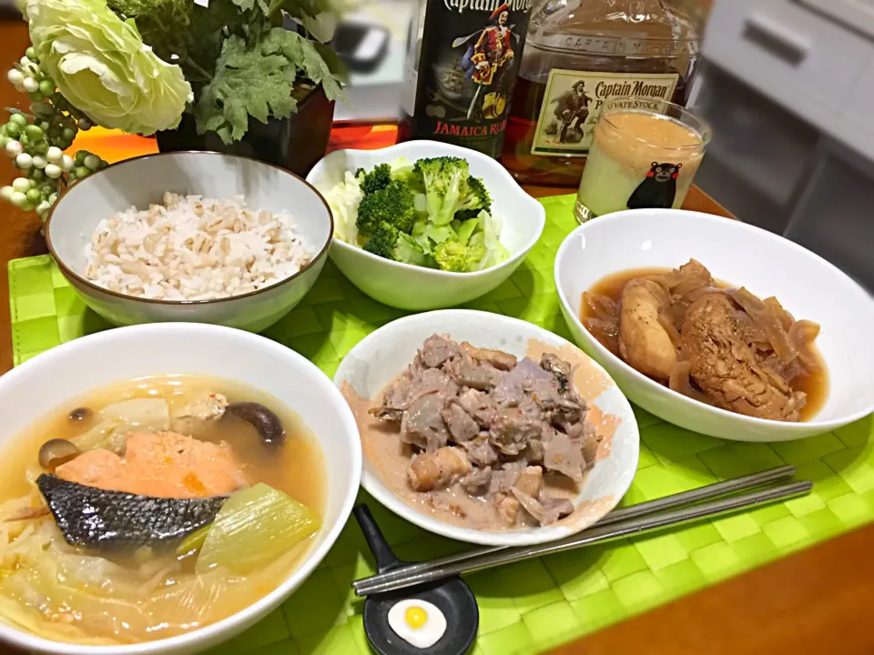 Snapdishの料理写真:Ginatan Langka🇵🇭SINIGANG NA ISDA🇵🇭Adobong Manok|マニラ男さん