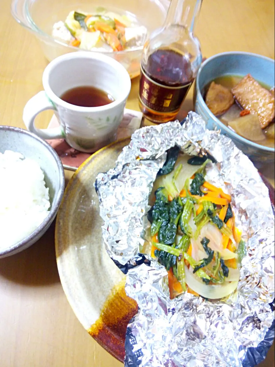 琥珀生姜酒で晩ご飯⭐ŧ‹"(o'ч'o)ŧ‹"ŧ‹|さくたえさん