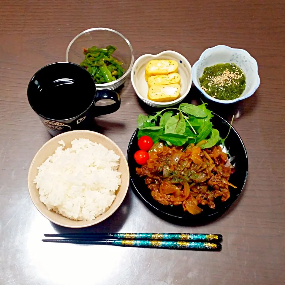 牛肉のケチャップ煮の夜ご飯♡|Mami.Nさん