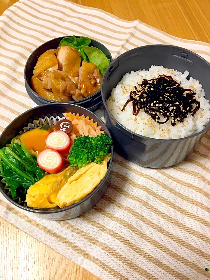 高校息子弁当🍱鶏の照り焼き☆|maimai☆さん