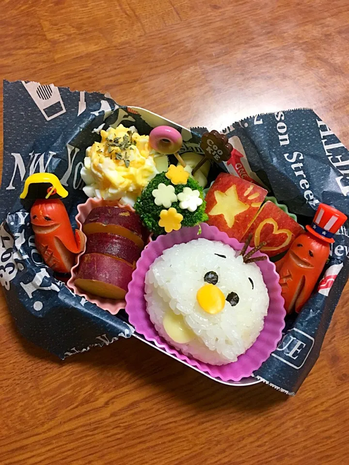 ツムツムオラフ弁当♡|かなさん