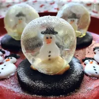 Snapdishの料理写真:スノー・グローブ・クッキー ⛄️❄️クリスマスに🎄 【Snow Globe Cookies for Christmas】