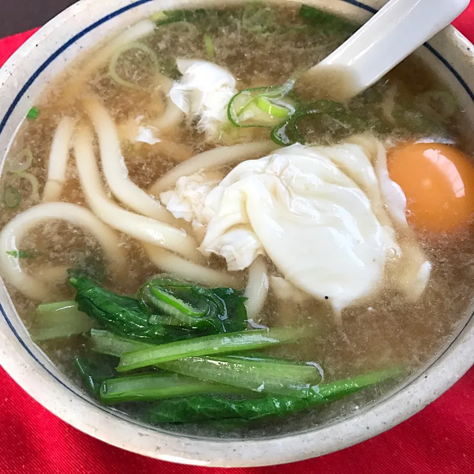 鶏肉茹でまくったスープでうどん|純さん