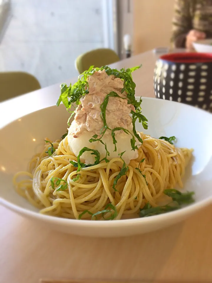 おかなさんの料理 ツナ＆大根おろしのあっさりパスタ 柚子胡椒風味(*☻-☻*)|SnapdishJPさん