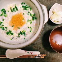 Snapdishの料理写真:みくり飯♡さっぱり親子雑炊みくり風|Miyoさん