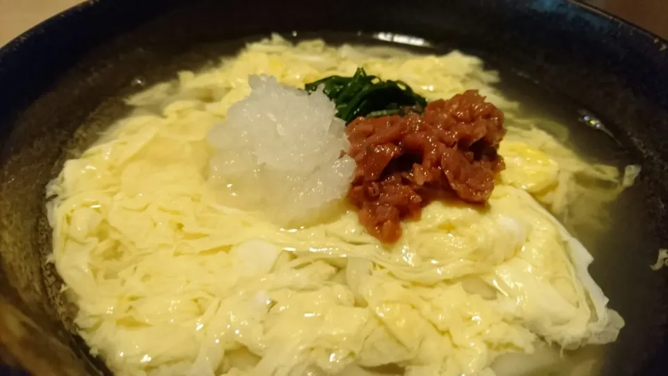 梅肉と卵のあっさりうどん|ごまさん
