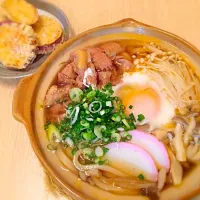 Snapdishの料理写真:地鶏鍋焼きうどん♪
あったまる〜(^^)|Keiko Kodama Tateishiさん