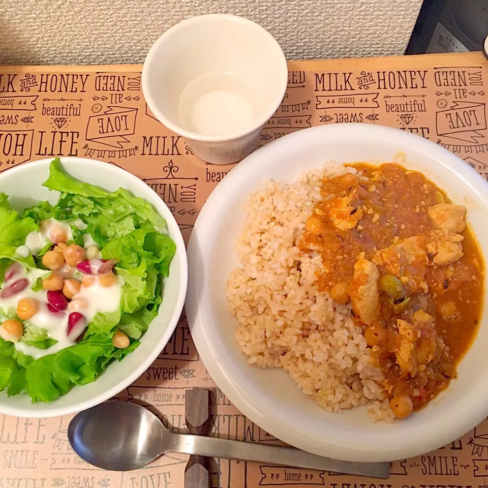 とりむねと潰し豆のグルテンフリー疲労回復カレー
豆サラダ|yumyum😋さん