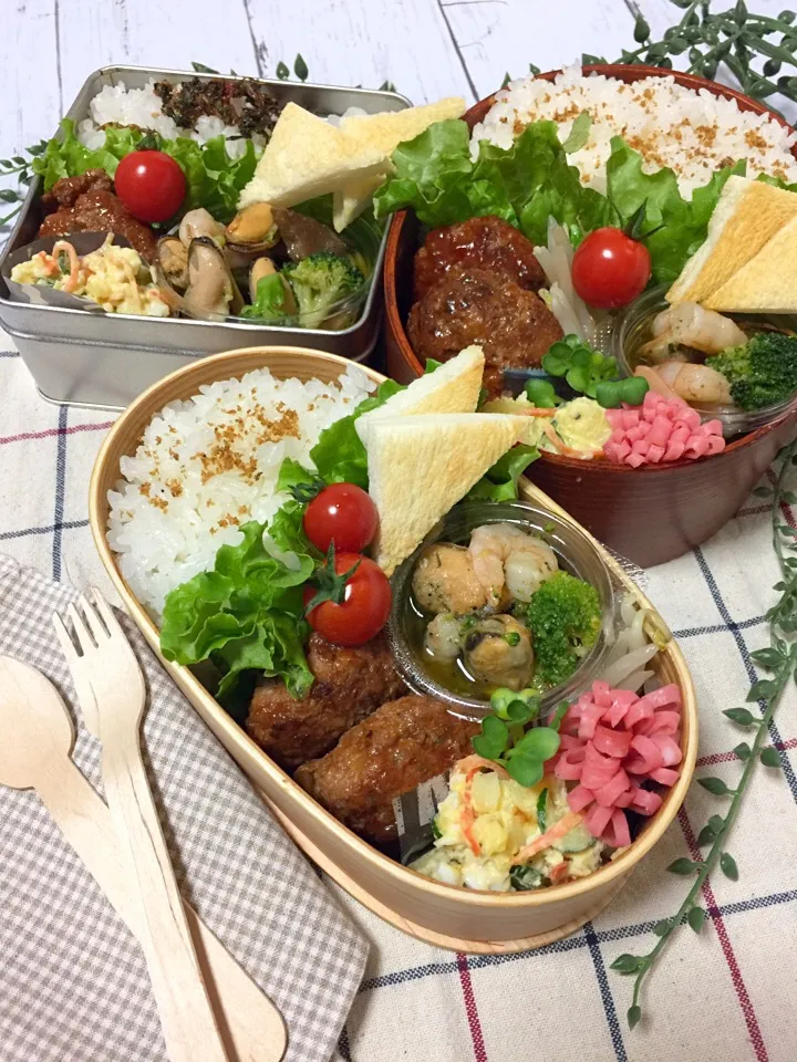 Snapdishの料理写真:アヒージョ弁当|サリーさん