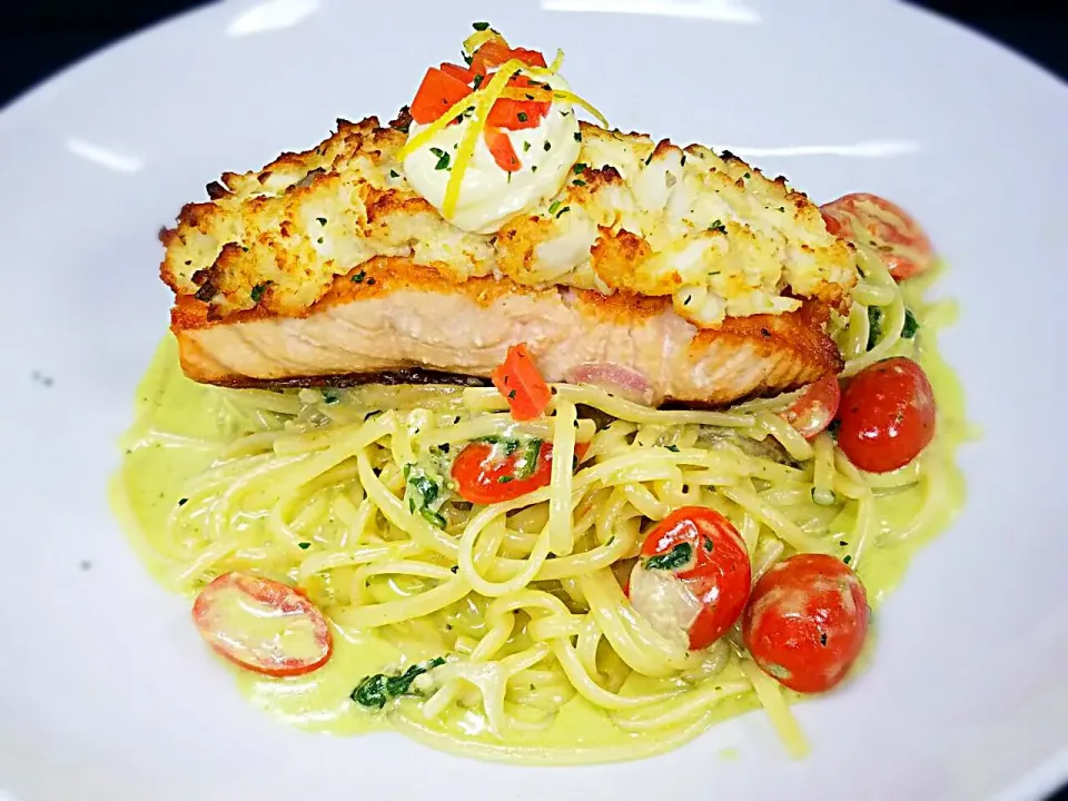 salmon and crab linguine|Melissa Greenさん