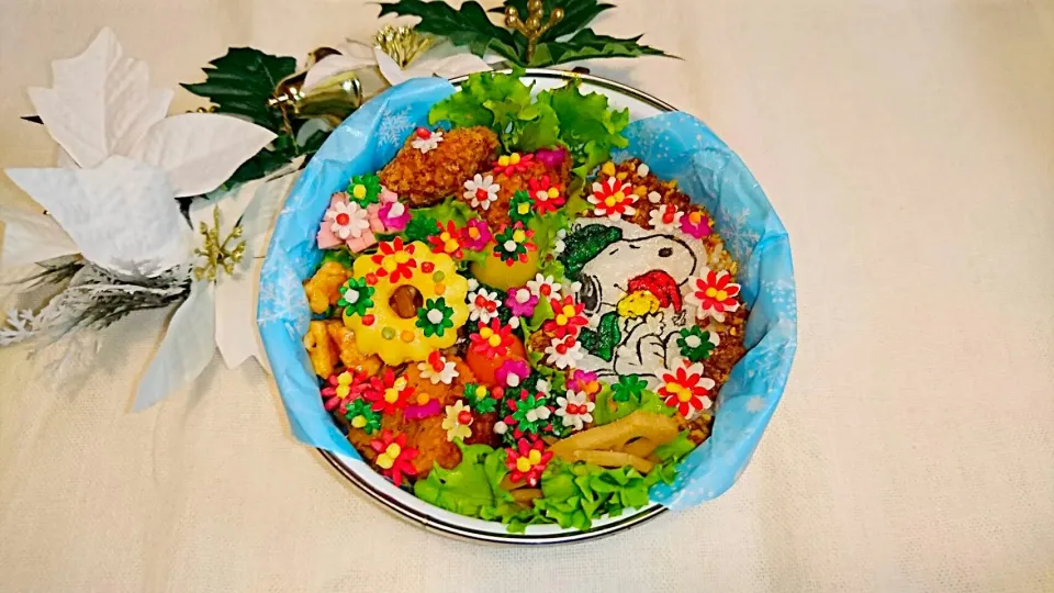 オブラートアートde花金&クリスマス弁当|よよちさん