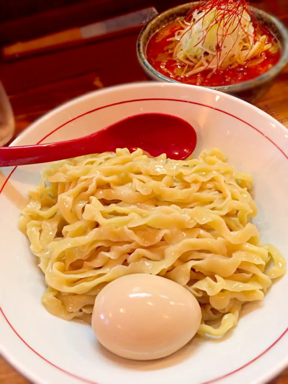 辛つけ麺 大盛り＋味玉@東京味噌らーめん鶉|morimi32さん