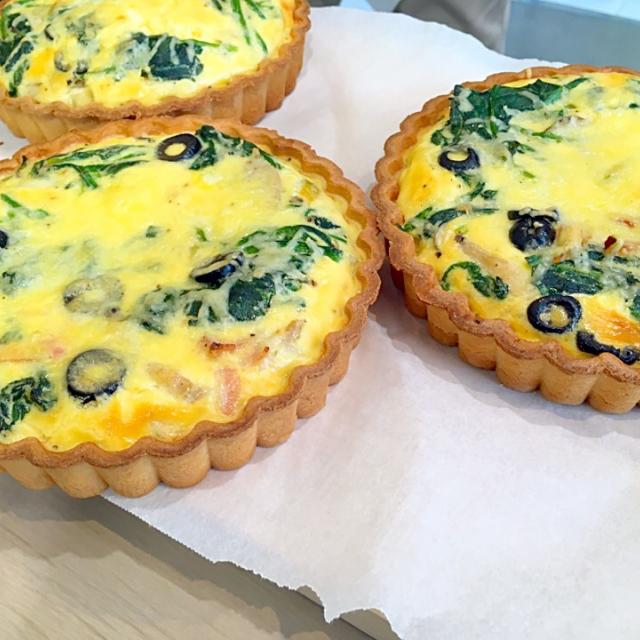 市販のタルト生地で簡単ほうれん草とベーコンのキッシュ Jessy Snapdish スナップディッシュ Id Aodgxa