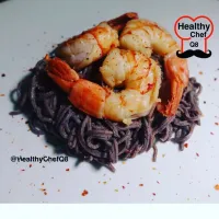 Prawns black beans pasta|Healthy Chef Q8さん