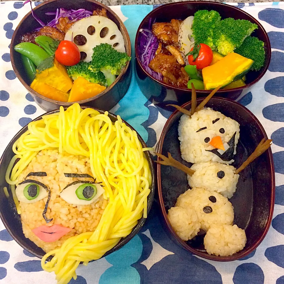 Snapdishの料理写真:vegan弁当
アナと雪の女王❄️|makiko_aさん