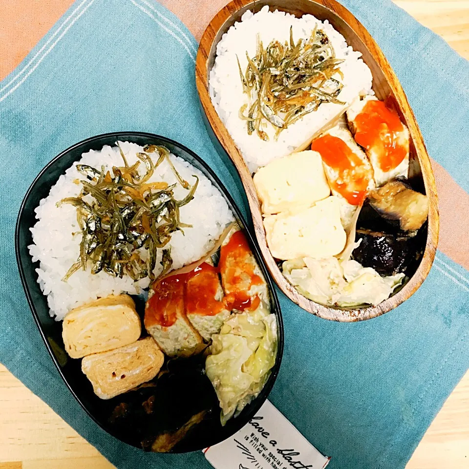 今日のお弁当♥︎2人分|ゆかさん