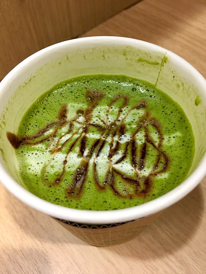 Snapdishの料理写真:ホット宇治抹茶チョコレート|T. Wonderさん