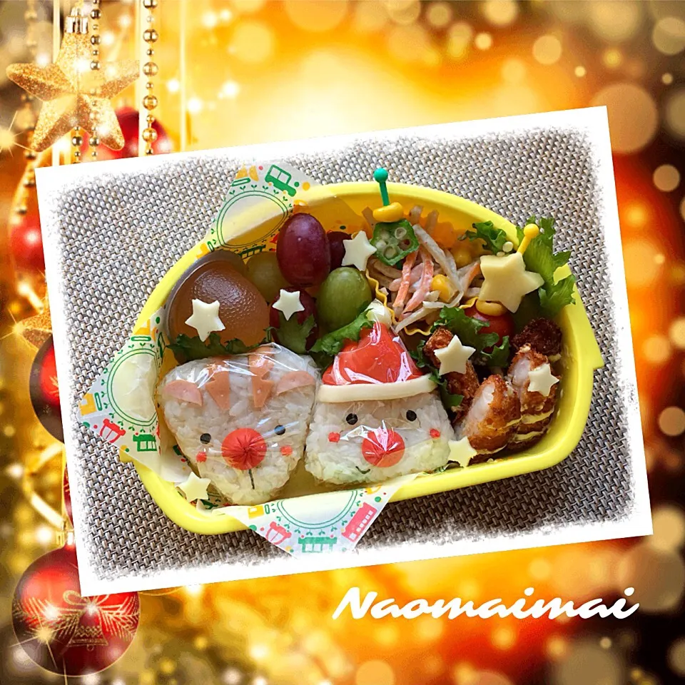 クリスマスなお弁当🎄おにぎり|Naomaimaiさん