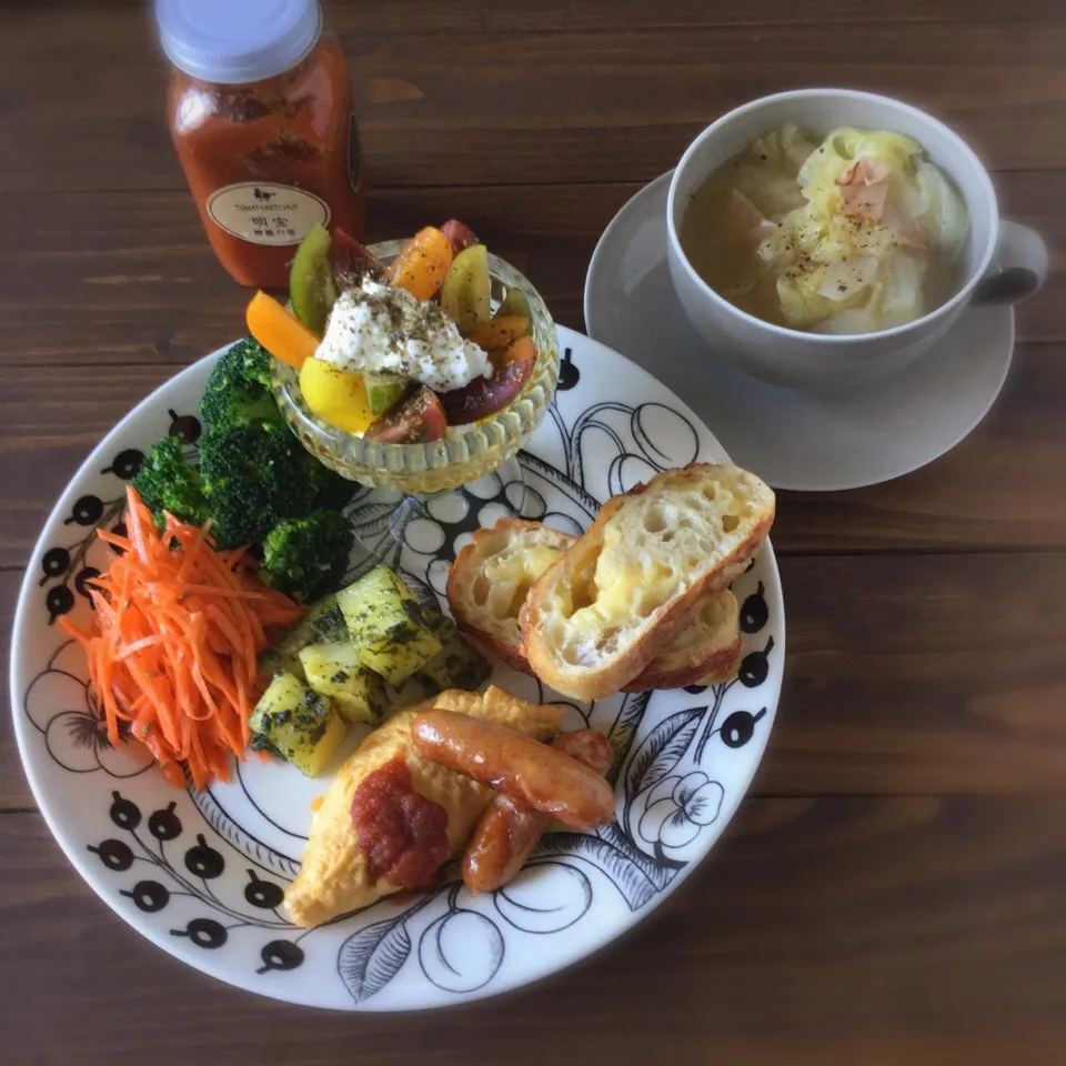 今日の朝ごはん|ぺんぎんさん